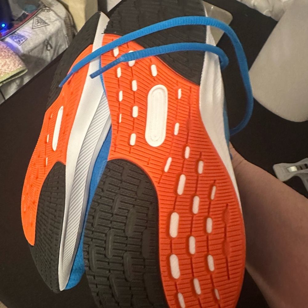 Adidas UltraRun 5 Blue with Orange Accents - Picture 3 of 5
